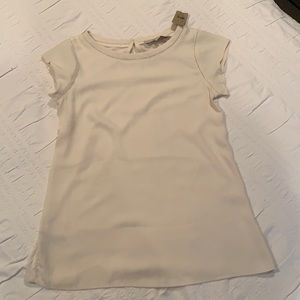 LOFT cream blouse